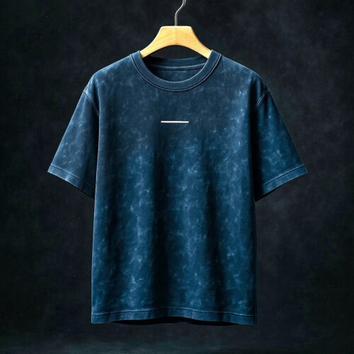 Front view of Dusters Vintage Tees – faded Ink [Blue] inspired by Dusters vintage tees