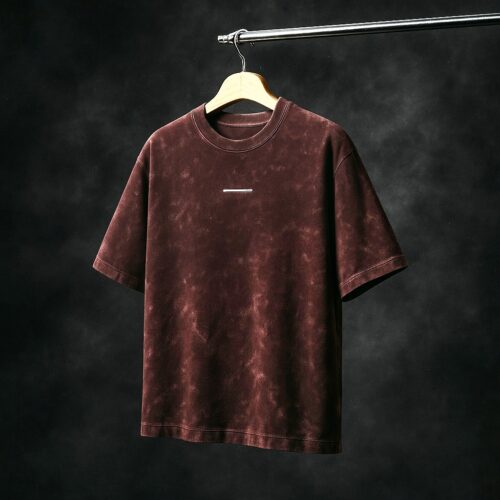 Front view of Dusters Vintage Tees – Faded Plum inspired by Dusters vintage tees